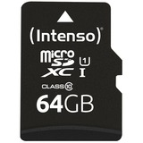 Intenso 3423490 memoria flash 64 GB MicroSDXC UHS-I Clase 10, Tarjeta de memoria 64 GB, MicroSDXC, Clase 10, UHS-I, 90 MB/s, Class 1 (U1)