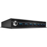 Lindy 43128 hub de interfaz 5000 Mbit/s Negro, Hub USB USB 3.2 Gen 1 (3.1 Gen 1) Type-A, 5000 Mbit/s, Negro, 0,8 m, 185 mm, 75 mm