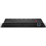 Lindy 43128 hub de interfaz 5000 Mbit/s Negro, Hub USB USB 3.2 Gen 1 (3.1 Gen 1) Type-A, 5000 Mbit/s, Negro, 0,8 m, 185 mm, 75 mm