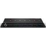 Lindy 43128 hub de interfaz 5000 Mbit/s Negro, Hub USB USB 3.2 Gen 1 (3.1 Gen 1) Type-A, 5000 Mbit/s, Negro, 0,8 m, 185 mm, 75 mm