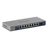 Netgear GS108X No administrado L2 Gigabit Ethernet (10/100/1000) Gris, Interruptor/Conmutador No administrado, L2, Gigabit Ethernet (10/100/1000)