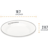 Petromax px-plate-18-w, Plato blanco