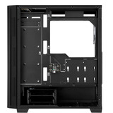 Sharkoon RGB LIT 200 Reacondicionado, Cajas de torre negro
