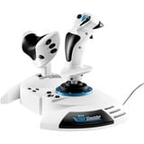 Thrustmaster T.Flight Hotas One Microsoft Flight Simulator Edition Negro, Blanco USB Joystick/Palanca de control lateral + cuadrante de aceleración Analógico/Digital PC, Xbox One, Xbox One S, Xbox One X, Hotas (mando más palanca de control) blanco/Negro, Joystick/Palanca de control lateral + cuadrante de aceleración, PC, Xbox One, Xbox One S, Xbox One X, Botón menú, Botón Compartir, View button, Analógico/Digital, Alámbrico, USB