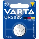 Varta -CR2025 Pilas domésticas, Batería Batería de un solo uso, CR2025, Litio, 3 V, 1 pieza(s), Metálico