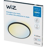 WiZ Superslim techo 32 W, Luz de LED negro, Luz de techo inteligente, Negro, Wi-Fi/Bluetooth, LED, Bombilla(s) no reemplazable(s), 2700 K
