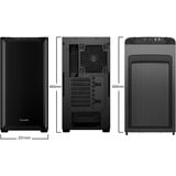 be quiet! PURE BASE 501 Black Midi Tower Negro, Cajas de torre negro, Midi Tower, PC, Negro, ATX, micro ATX, Mini-ITX, Acrilonitrilo butadieno estireno (ABS), Acero, 17,8 cm
