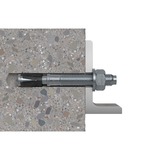 fischer Anclaje de perno FAZ II Plus 12/20 en cubo, Pasador plateado