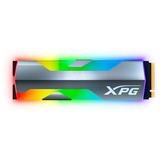 ADATA SPECTRIX S20G M.2 500 GB PCI Express 3.0 3D NAND NVMe, Unidad de estado sólido aluminio, 500 GB, M.2, 2500 MB/s