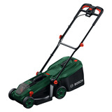 Bosch Cortacésped a batería Rotak18V-34, 18 voltios + kit de inicio + enchufe de mulching verde/Negro