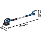 Bosch GTR 55-225 Lijadora para paneles de pladur 910 RPM Negro, Azul 550 W, Amoladora de paneles de yeso azul, Lijadora para paneles de pladur, Negro, Azul, 340 RPM, 910 RPM, 95 dB, 84 dB