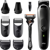 Braun All-in-one MGK5360 Negro, Gris, Cortador de pelo negro/Gris, Lavable, Batería, Negro, Gris