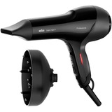 Braun HD785 secador 2000 W Negro, Secador de pelo negro, 70 °C, Negro, Monocromo, Con agujero en la empuñadura para colgar, Botones, Control deslizante, 2000 W