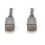 Digitus AK-330127-300-S, Cable negro