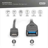 Digitus Adaptador USB Tipo-C negro