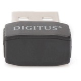 Digitus Adaptador mini USB inalámbrico 600AC, Adaptador Wi-Fi Inalámbrico, USB, WLAN, Wi-Fi 5 (802.11ac), 433 Mbit/s, Negro