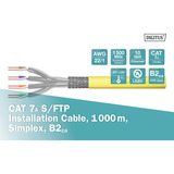 Digitus Cable de instalación Professional Cat.7a S/FTP simplex, B2ca amarillo