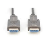 Digitus Cable híbrido de fibra óptica HDMI / Micro HDMI AOC, UHD 4K negro