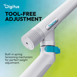 Digitus DA-90470, Soporte de monitor blanco
