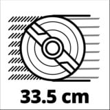 EINHELL GE-CM 36/34-1 Li-Solo Cortacésped de empuje a gasolina Batería Negro, Rojo rojo/Negro, Cortacésped de empuje a gasolina, 33,5 cm, 2,5 cm, 6,5 cm, 30 L, 4 rueda(s)