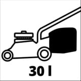 Einhell GE-CM 36/34-1 Li-Solo Cortacésped de empuje a gasolina Batería Negro, Rojo rojo/Negro, Cortacésped de empuje a gasolina, 33,5 cm, 2,5 cm, 6,5 cm, 30 L, 4 rueda(s)