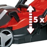 Einhell GE-CM 36/34-1 Li-Solo Cortacésped de empuje a gasolina Batería Negro, Rojo rojo/Negro, Cortacésped de empuje a gasolina, 33,5 cm, 2,5 cm, 6,5 cm, 30 L, 4 rueda(s)