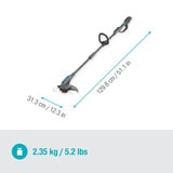 GARDENA PowerTrim 30/18V P4A solo, 14703-55, Cortabordes gris/Turquesa