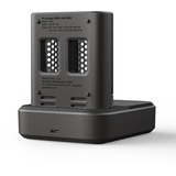 GP Batteries Cargador de batería USB RECYKO PRO P461, 4 ranuras de carga, incl. estación de acoplamiento D461 gris