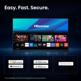 Hisense 50E7S PRO Hi-QLED-Fernseher, TV QLED negro/Gris oscuro