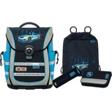 McNeill Cartera de escuela azul oscuro/Celeste