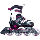 Muuwmi Patines en línea infantiles ajustables Talla 29-32 rosa neón/Negro