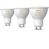 Philips Hue GU10 - foco inteligente - (paquete de 3), Lámpara LED Philips Hue White ambiance GU10 - foco inteligente - (paquete de 3), Bombilla inteligente, Bluetooth/Zigbee, Blanco, GU10, GU10, Reflectora