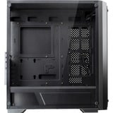 RAIJINTEK PONOS TG4 Escritorio Negro, Cajas de torre negro, Escritorio, PC, Negro, ATX, EATX, EEB, micro ATX, Mini-ATX, SPCC, Juego