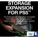 Seagate FireCuda 530 M.2 1000 GB PCI Express 4.0 3D TLC NVMe, Unidad de estado sólido negro, 1000 GB, M.2, 7300 MB/s