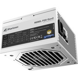 Sharkoon Rebel P20 Gen2 850 White, Fuente de alimentación de PC blanco
