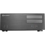 SilverStone Grandia GD08 HTPC Negro, Caja HTPC negro, HTPC, PC, Negro, ATX, CEB, EATX, EEB, micro ATX, Aluminio, Acero, Hogar / Oficina, Minorista