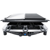 Steba RC 8 1450 W Negro, Acero satinado, Raclette acero fino/Negro, 1450 W, 230 V, 390 mm, 370 mm, 140 mm, 8 kg