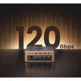 UGREEN Maxidok 17-in-1 Thunderbolt 5, Estación de acoplamiento plateado