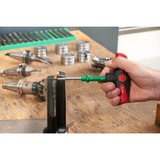 Wiha Destornillador de torque con mango transversal Set TorqueVario-S T negro/Rojo