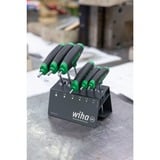 Wiha Juego de llaves de pasador hexagonales, con mango transversal ComfortGrip, Destornillador negro/Rojo