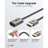 goobay 79145, Cable negro/Dorado