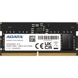 ADATA Premier módulo de memoria 16 GB 1 x 16 GB DDR5 262-pin SO-DIMM ECC, Memoria RAM negro, 16 GB, 1 x 16 GB, DDR5, 4800 MHz, 262-pin SO-DIMM