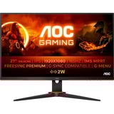 AOC 27G2SPAE/BK, Monitor de gaming negro/Rojo
