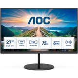AOC V4 Q27V4EA LED display 68,6 cm (27") 2560 x 1440 Pixeles 2K Ultra HD Negro, Monitor LED negro, 68,6 cm (27"), 2560 x 1440 Pixeles, 2K Ultra HD, LED, 4 ms, Negro
