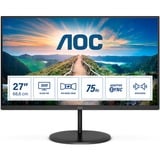 AOC V4 Q27V4EA LED display 68,6 cm (27") 2560 x 1440 Pixeles 2K Ultra HD Negro, Monitor LED negro, 68,6 cm (27"), 2560 x 1440 Pixeles, 2K Ultra HD, LED, 4 ms, Negro