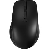 ASUS SmartO Mouse MD200, Ratón negro, Ambidextro, Óptico, RF Wireless + Bluetooth, 4200 DPI, Negro