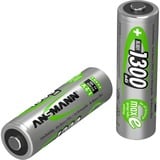 Ansmann AA Batería recargable Níquel-metal hidruro (NiMH) Batería recargable, AA, Níquel-metal hidruro (NiMH), 1,2 V, 4 pieza(s), 1300 mAh