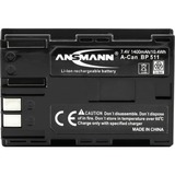 Ansmann Li-Ion battery packs A-CAN BP 511 Ión de litio 1400 mAh, Batería para cámara 1400 mAh, 7,4 V, Ión de litio, Minorista