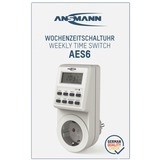 Ansmann Temporizador semanal AES6 blanco