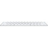 Apple Magic teclado USB + Bluetooth Inglés de EE. UU. Aluminio, Blanco plateado/blanco, 60%, USB + Bluetooth, Aluminio, Blanco